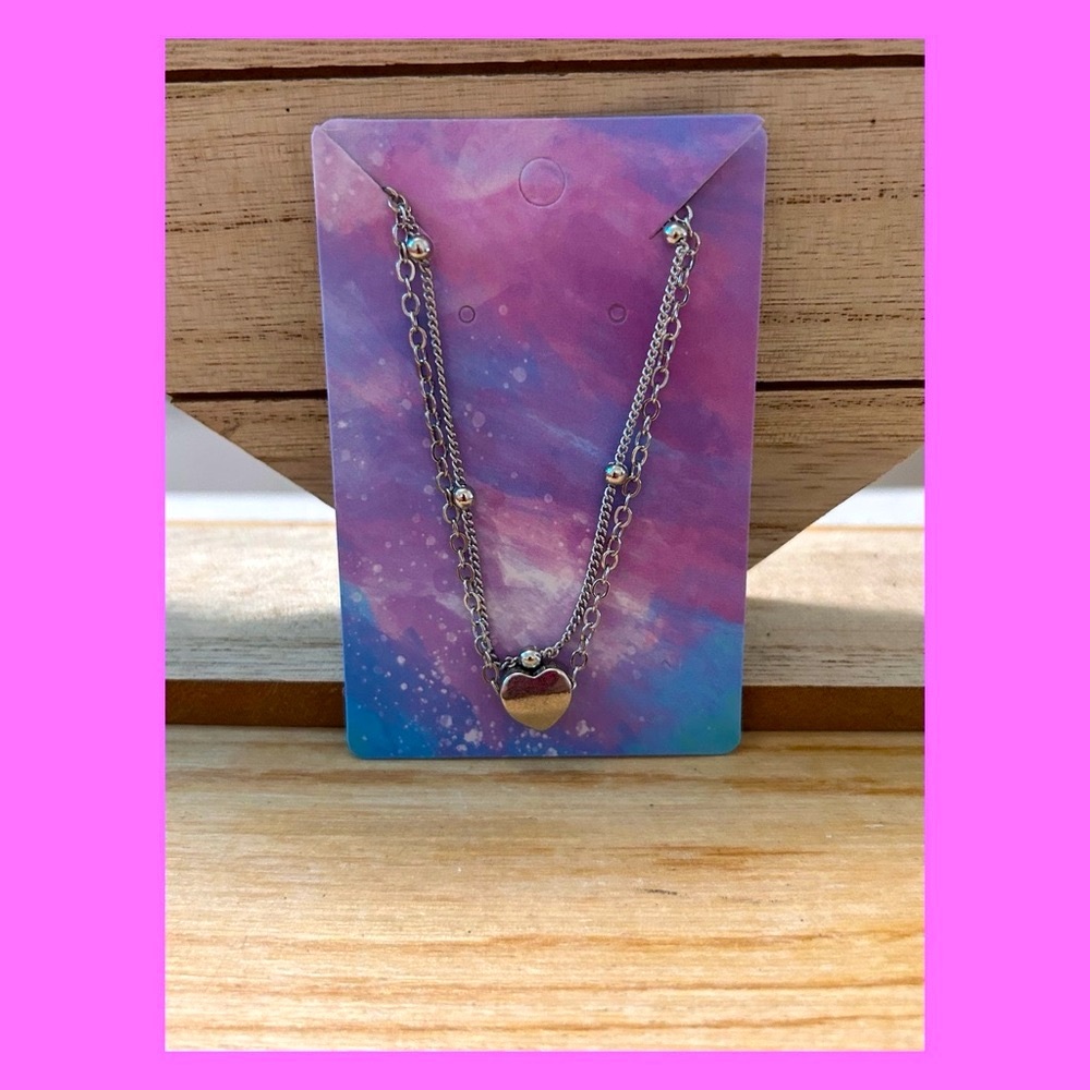 New! Elegant Silver Heart Anklet!